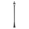 Z-Lite Westover 2 Light Outdoor Post Mounted Fixture, Black & Clear Beveled 580PHM-519P-BK - alternate 3